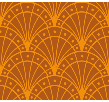 Bogen Design Rollos orange für Wohnzimmer - TenStickers