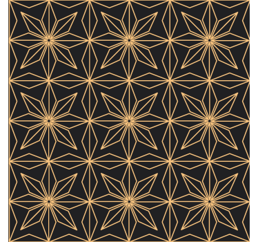 Fenster Rollo Elegant goldenes muster - TenStickers