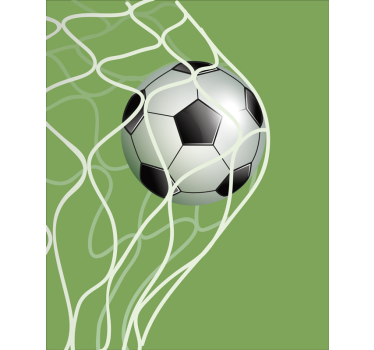 Rollo Fenster Fußball bewegter ball im tor - TenStickers