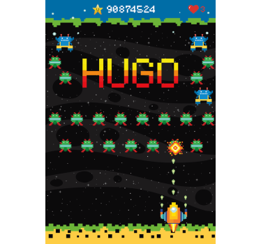 Rollo Fenster Geek 8-bit-arcade-bildschirm - TenStickers