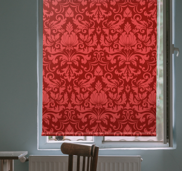 Fenster Rollo Elegant rote botanische anmut - TenStickers