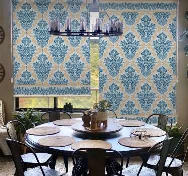 Fenster Rollo Elegant florales barockmuster - TenStickers