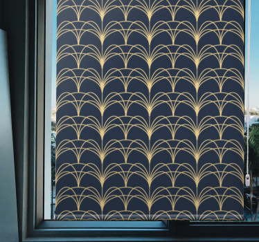Fenster Rollo Elegant goldene bögen - TenStickers