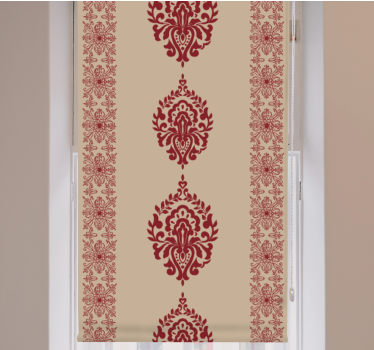 Fenster Rollo Elegant rote blumenmotive - TenStickers