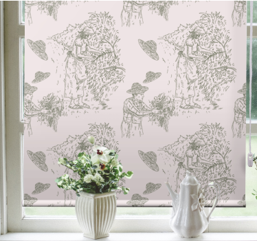 Fenster Rollo Elegant ernteszene vintage - TenStickers