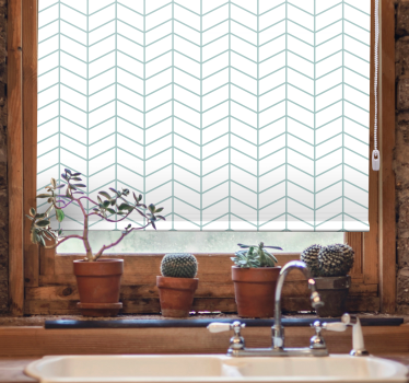 Fenster Rollo Elegant fischgrätenmuster - TenStickers