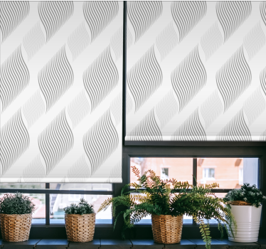 Fenster Rollo Elegant graues wellenmuster - TenStickers