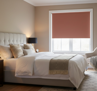 Fenster rollo elegant in einfarbigem design - TenStickers