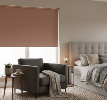 Fenster rollo elegant in mocha mousse - TenStickers