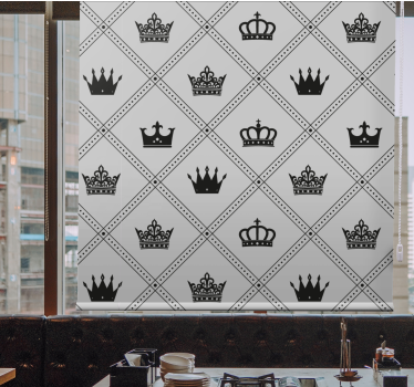 Fenster Rollo Elegant kronenmusterdesign - TenStickers