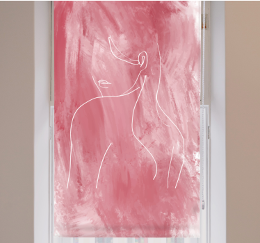 Fenster Rollo Elegant minimalistische strichzeichnungen - TenStickers