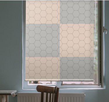 Fenster Rollo Elegant sechseck-musterblöcke - TenStickers