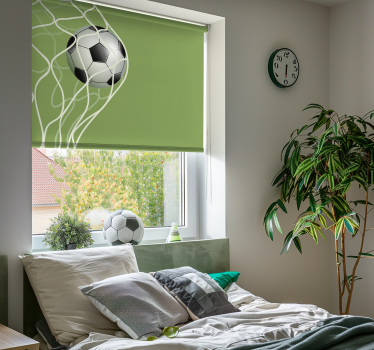 Rollo Fenster Fußball bewegter ball im tor - TenStickers