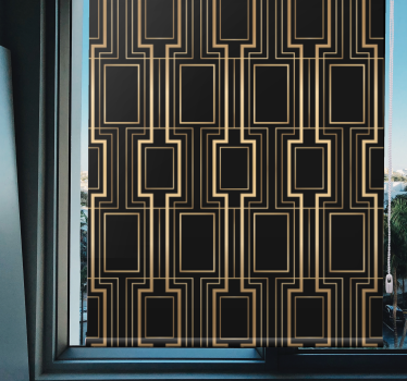 Fenster Rollo Elegant geometrisches linienmotiv - TenStickers