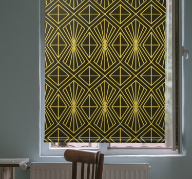 Fenster Rollo Elegant geometrisches strahlenmuster - TenStickers