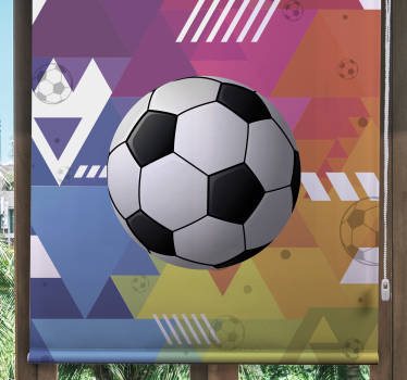 Rollo Fenster Jugendzimmer geometrische Sportbälle - TenStickers