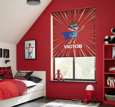 Personalisierter Superkind Rollo Kinderzimmer - TenStickers
