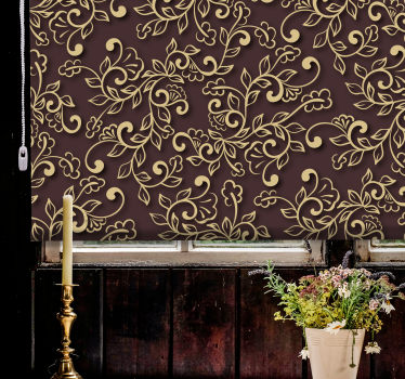 Fenster Rollo Elegant anmutiges rankenmuster - TenStickers