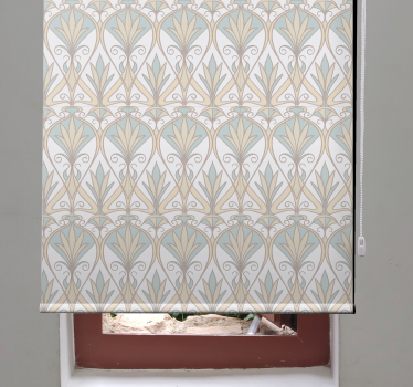 Fenster Rollo Elegant graues pflanzenmotiv - TenStickers