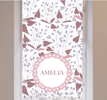 Rollo fenster blumen und pflanzen mit blumenmuster - TenStickers