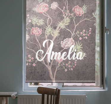 Rollo fenster blumen und pflanzen persönliche blütenpracht - TenStickers
