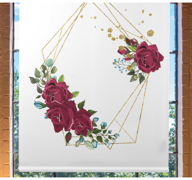 Fenster Rollo Elegant rosen-blumenarrangement - TenStickers