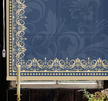Fenster Rollo Elegant kunstvolle laubmuster - TenStickers