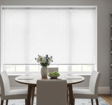 Rollo fenster esszimmer aus gewebtem stoff - TenStickers