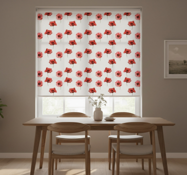 Rollo fenster esszimmer aquarell welpen - TenStickers