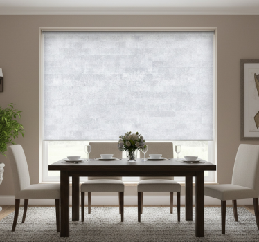 Rollo fenster esszimmer grau ziegelmuster vintage - TenStickers