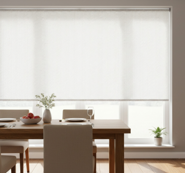 Rollo fenster esszimmer graue linien - TenStickers