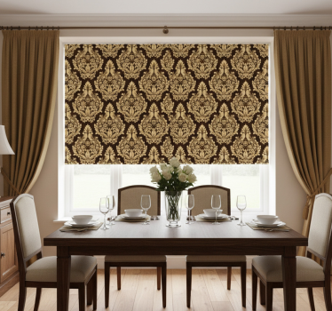 Rollo fenster esszimmer im klassischen viktorianischen stil - TenStickers