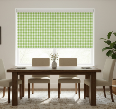 Rollo fenster esszimmer karomuster - TenStickers