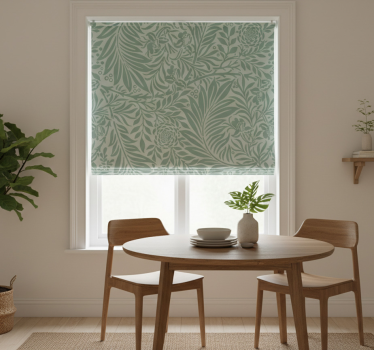 Rollo fenster esszimmer mintgrünes vintage-muster - TenStickers