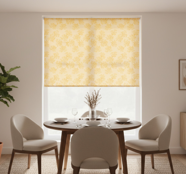 Rollo fenster esszimmer nordische orangenbäume - TenStickers