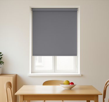 Rollo Fenster Esszimmer rechteckig granitgrau - TenStickers