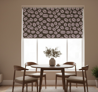 Rollo fenster esszimmer schöne kaffeebohnen - TenStickers