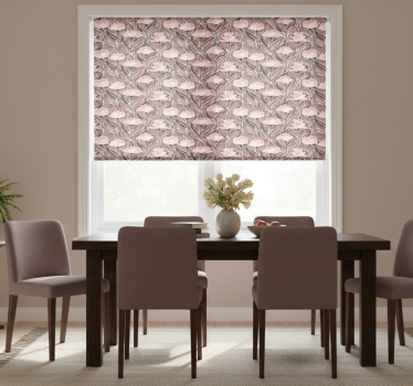 Rollo fenster esszimmer vintage abstraktes muster - TenStickers
