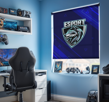 Rollo Fenster Gamer ihr e-sport -logo - TenStickers