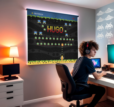 Rollo Fenster Geek 8-bit-arcade-bildschirm - TenStickers