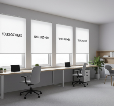 Rollo fenster home office mit individuellem logo - TenStickers