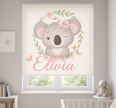 Rollo Fenster mit Namen koala mit Bezeichnung - TenStickers