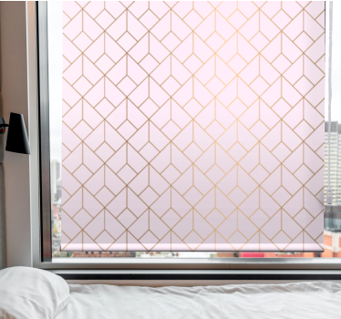 Fenster Rollo Elegant geometrische anordnung - TenStickers