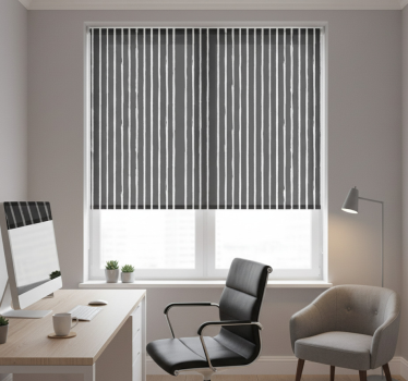 Rollo fenster schwarz modernes muster in schwarz und weiß - TenStickers