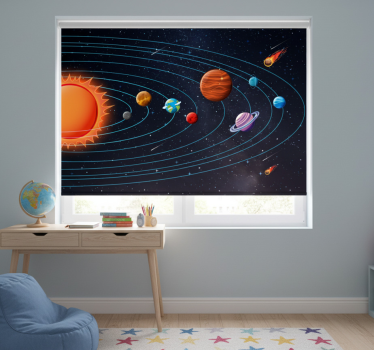 Rollo fenster schwarz raumanimation für kinder - TenStickers