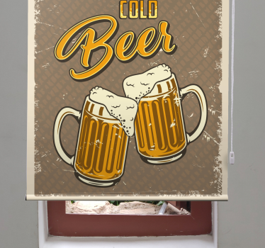 Rollo Fenster Sport kalte bierkrüge - TenStickers