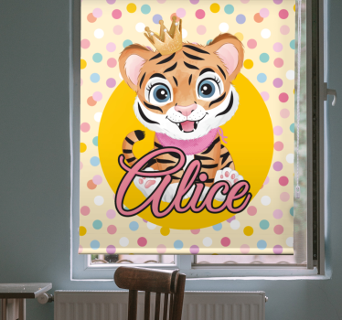 Rollo Fenster Kinderzimmer benutzerdefinierter babytiger - TenStickers