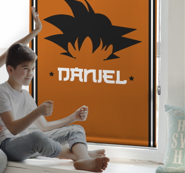 Rollo mit Superheld goku personalisierbar - TenStickers