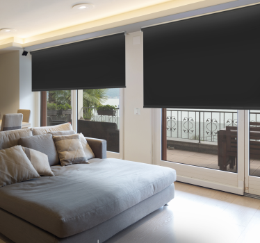 Schlafzimmer Rollos Schwarz Blackout - TenStickers
