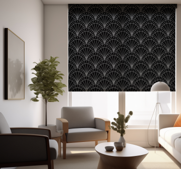 Schwarzes Bogen Design Rollos für Wohnzimmer - TenStickers